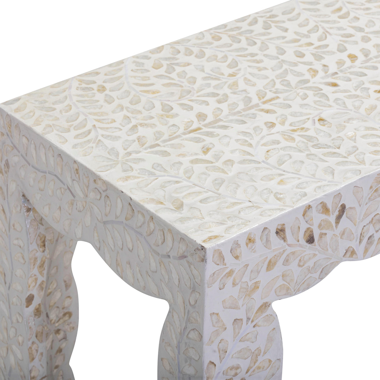 Piara Natural Capiz Shell Console by TOV Furniture at Eve Furniture