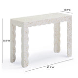Piara Natural Capiz Shell Console by TOV Furniture at Eve Furniture