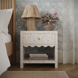 Piara Natural Mother of Pearl Inlaid Nightstand by TOV Furniture at Eve Furniture