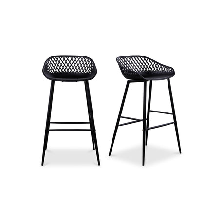 Piazza Black Outdoor Barstool (Set of 2) by MOES at Eve Furniture