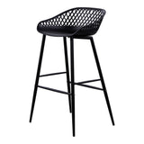 Piazza Black Outdoor Barstool (Set of 2) by MOES at Eve Furniture