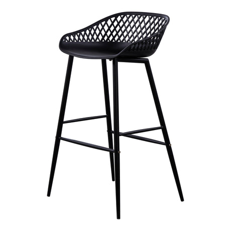 Piazza Black Outdoor Barstool (Set of 2) by MOES at Eve Furniture