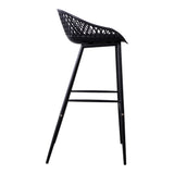 Piazza Black Outdoor Barstool (Set of 2) by MOES at Eve Furniture