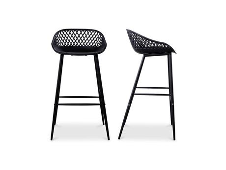 Piazza Black Outdoor Barstool (Set of 2) by MOES at Eve Furniture