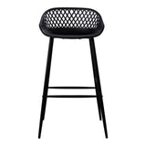 Piazza Black Outdoor Barstool (Set of 2) by Moe's Home at Eve Furniture