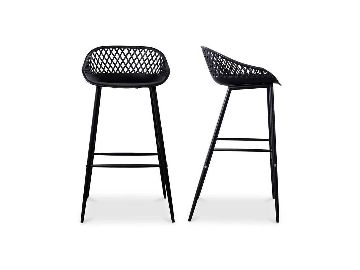 Piazza Black Outdoor Barstool (Set of 2) by Moe's Home at Eve Furniture