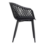 Piazza Black Outdoor Chair (Set of 2) by Moe's Home at Eve Furniture