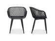 Piazza Black Outdoor Chair (Set of 2)