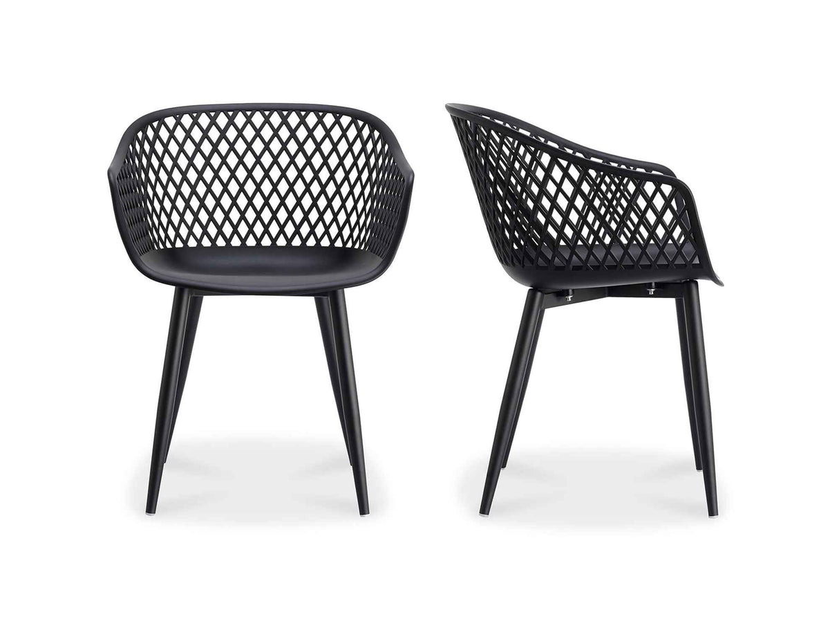 Piazza Black Outdoor Chair (Set of 2) by Moe's Home at Eve Furniture