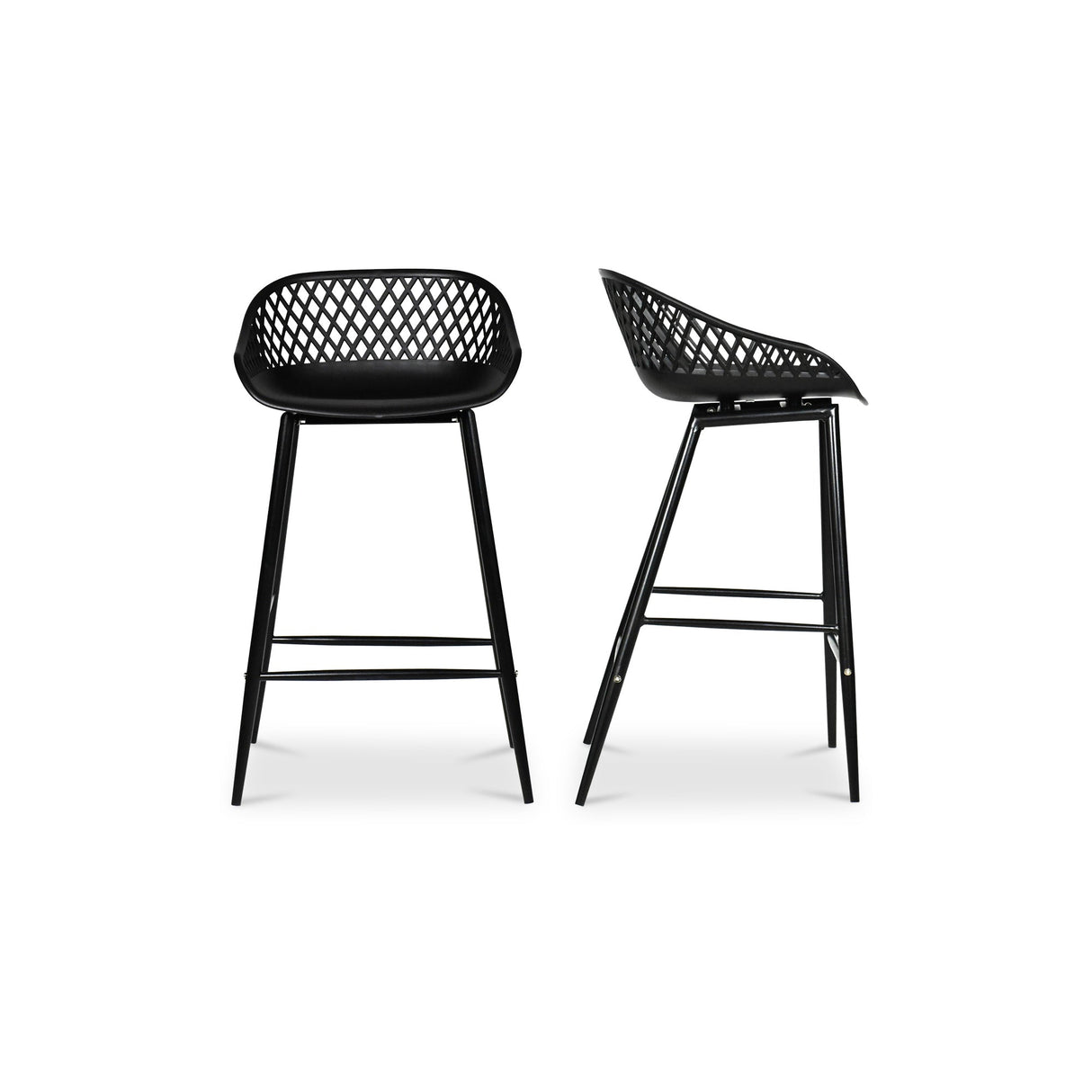 Piazza Black Outdoor Counter Stool (Set of 2) by MOES at Eve Furniture