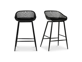 Piazza Black Outdoor Counter Stool (Set of 2) by MOES at Eve Furniture