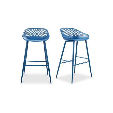 Piazza Blue Outdoor Barstool (Set of 2) by MOES at Eve Furniture