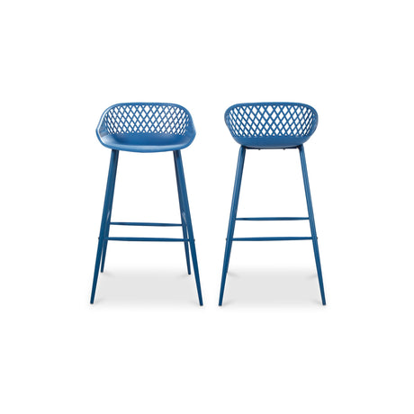 Piazza Blue Outdoor Barstool (Set of 2) by MOES at Eve Furniture