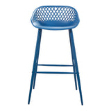 Piazza Blue Outdoor Barstool (Set of 2) by MOES at Eve Furniture