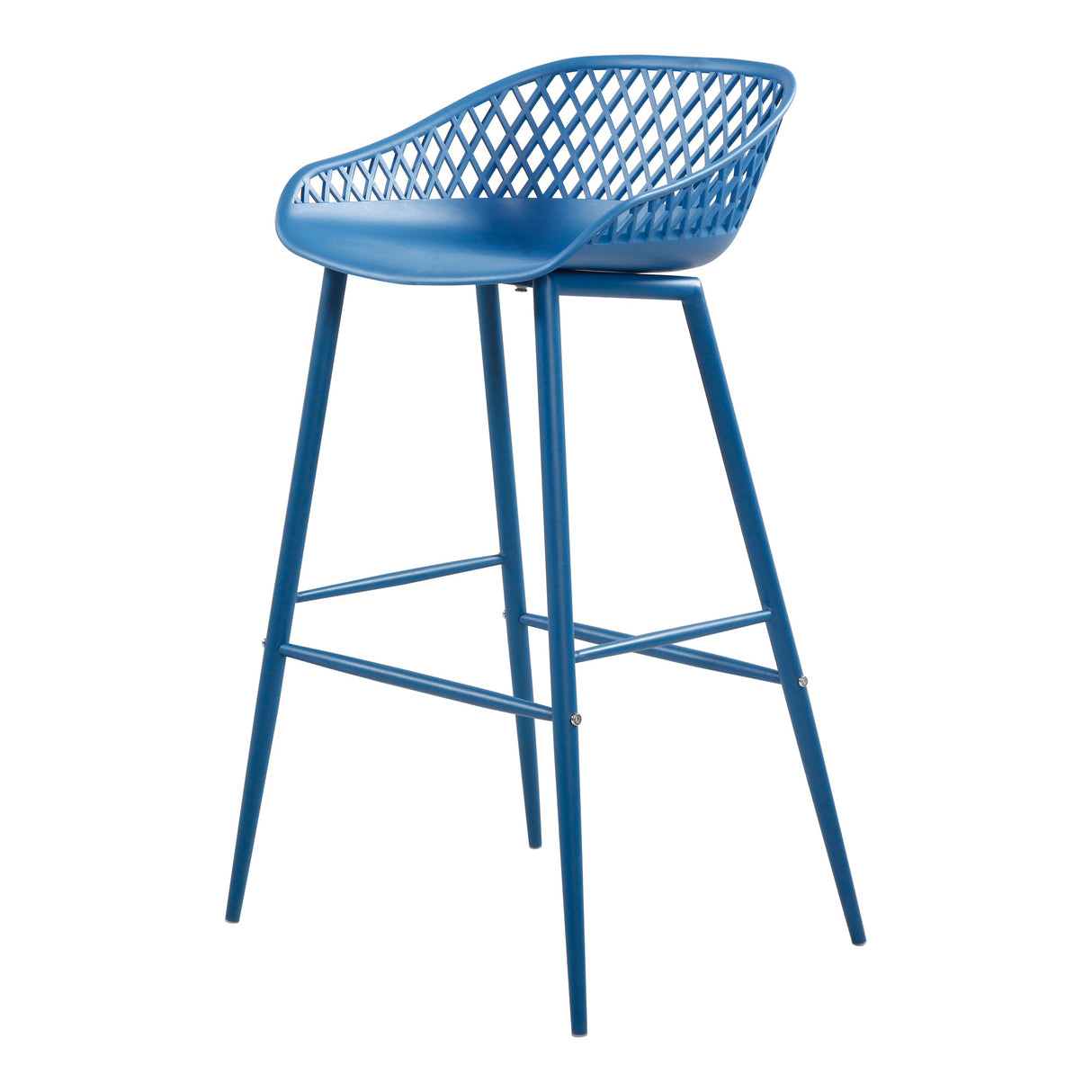 Piazza Blue Outdoor Barstool (Set of 2) by MOES at Eve Furniture