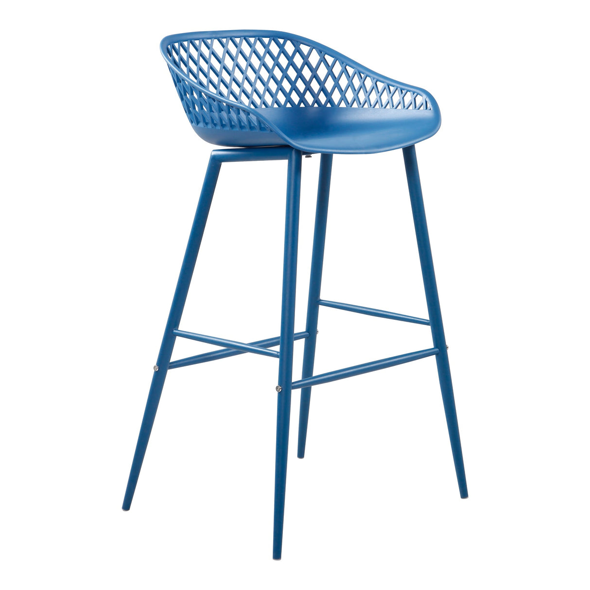 Piazza Blue Outdoor Barstool (Set of 2) by MOES at Eve Furniture