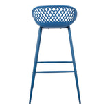 Piazza Blue Outdoor Barstool (Set of 2) by MOES at Eve Furniture