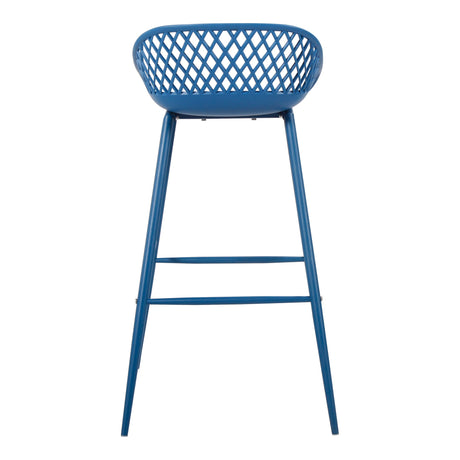 Piazza Blue Outdoor Barstool (Set of 2) by MOES at Eve Furniture