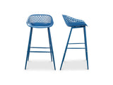 Piazza Blue Outdoor Barstool (Set of 2) by MOES at Eve Furniture