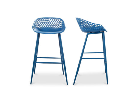 Piazza Blue Outdoor Barstool (Set of 2) by MOES at Eve Furniture
