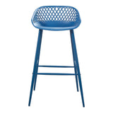 Piazza Blue Outdoor Barstool (Set of 2)