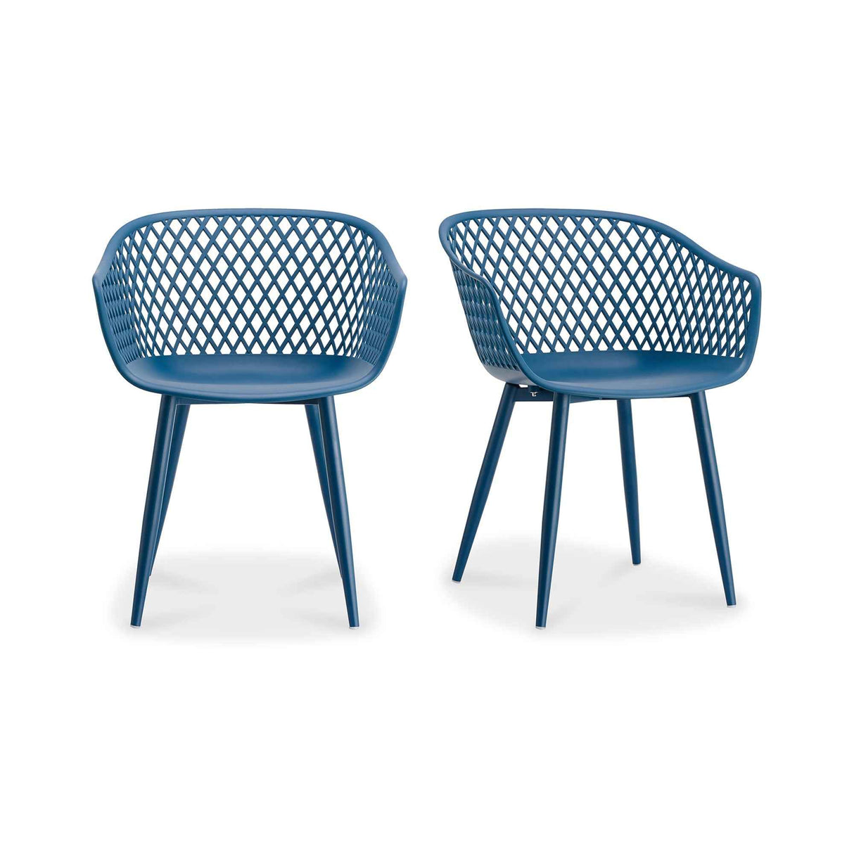 Piazza Blue Outdoor Chair (Set of 2) by Moe's Home at Eve Furniture