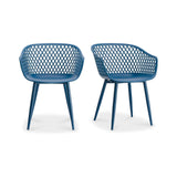 Piazza Blue Outdoor Chair (Set of 2) by Moe's Home at Eve Furniture