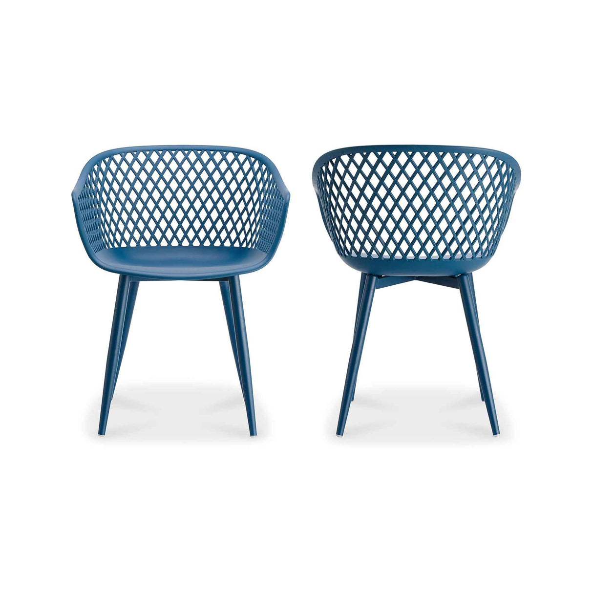 Piazza Blue Outdoor Chair (Set of 2) by Moe's Home at Eve Furniture