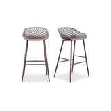 Piazza Grey Outdoor Barstool (Set of 2) by MOES at Eve Furniture