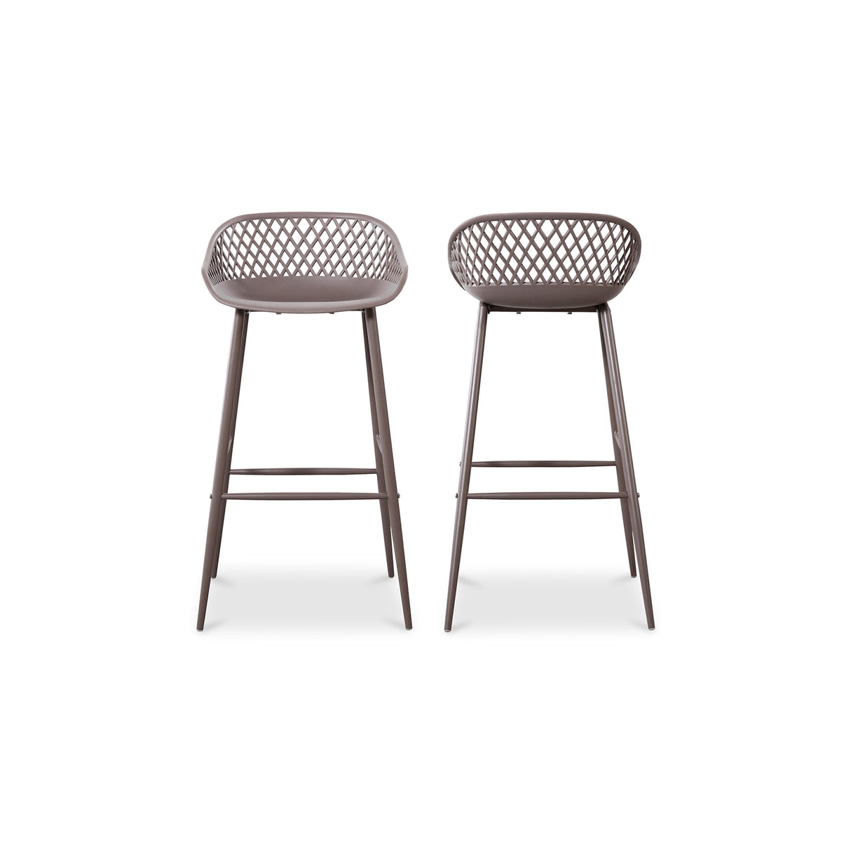 Piazza Grey Outdoor Barstool (Set of 2) by MOES at Eve Furniture