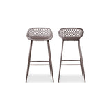 Piazza Grey Outdoor Barstool (Set of 2) by MOES at Eve Furniture