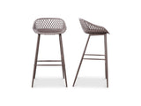Piazza Grey Outdoor Barstool (Set of 2) by MOES at Eve Furniture