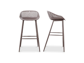 Piazza Grey Outdoor Barstool (Set of 2) by MOES at Eve Furniture
