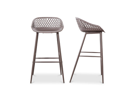 Piazza Grey Outdoor Barstool (Set of 2) by MOES at Eve Furniture