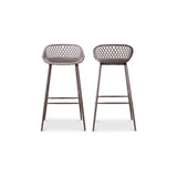 Piazza Grey Outdoor Barstool (Set of 2) by Moe's Home at Eve Furniture