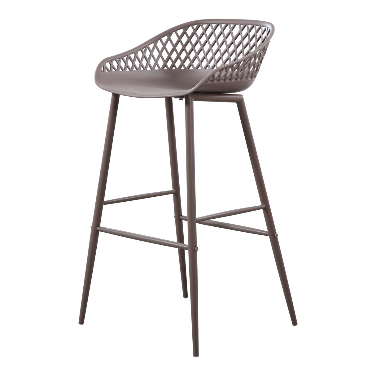 Piazza Grey Outdoor Barstool (Set of 2) by Moe's Home at Eve Furniture