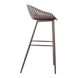 Piazza Grey Outdoor Barstool (Set of 2) by Moe's Home at Eve Furniture