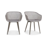 Piazza Grey Outdoor Chair (Set of 2) by Moe's Home at Eve Furniture