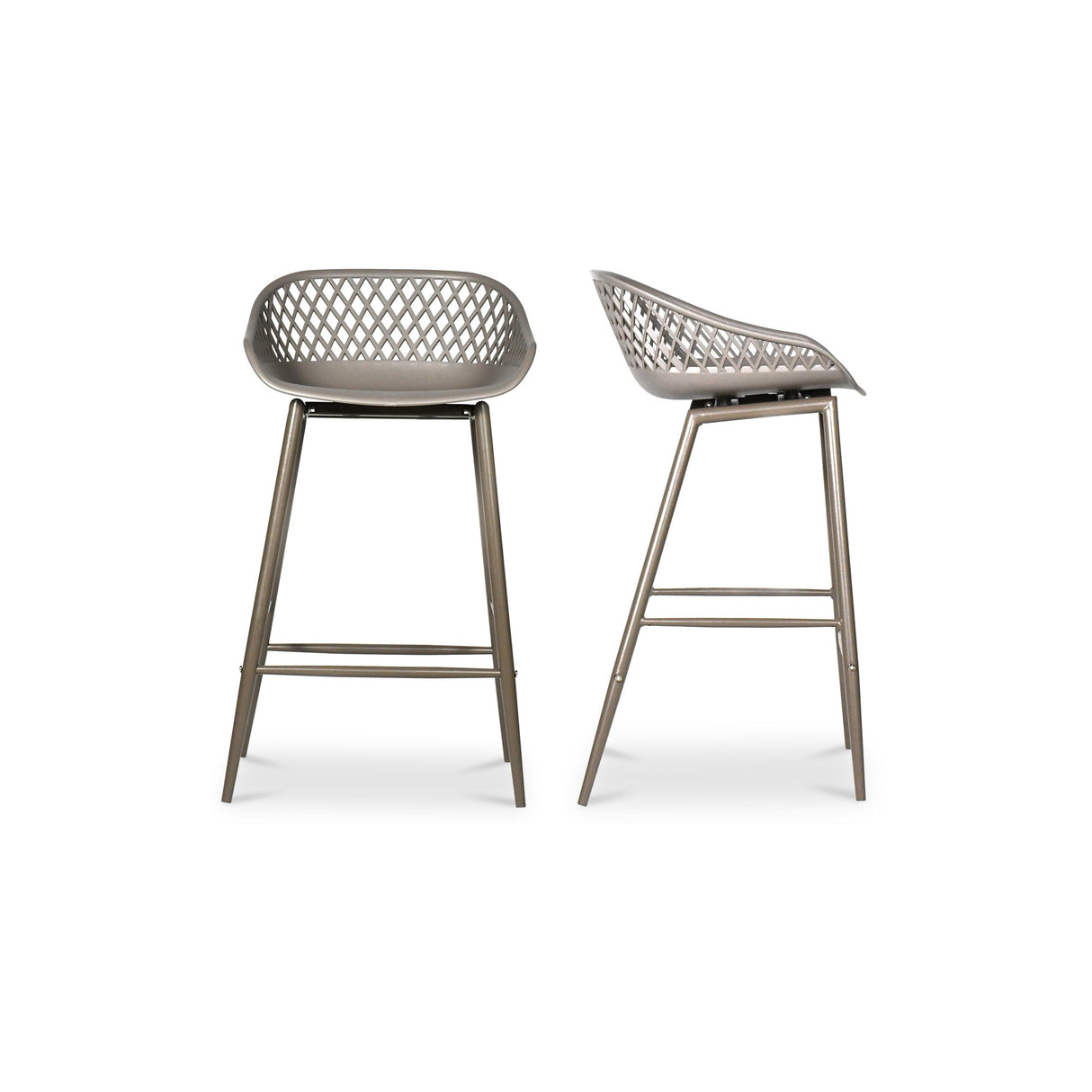 Piazza Grey Outdoor Counter Stool (Set of 2) by MOES at Eve Furniture