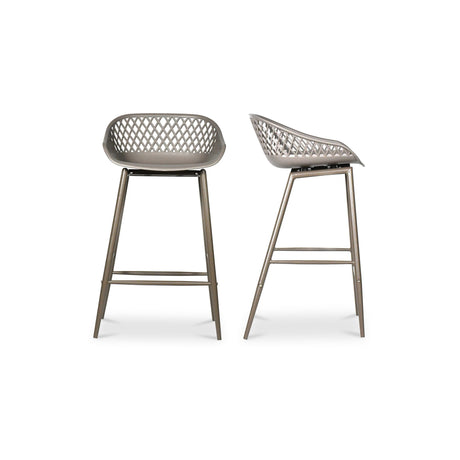 Piazza Grey Outdoor Counter Stool (Set of 2) by MOES at Eve Furniture
