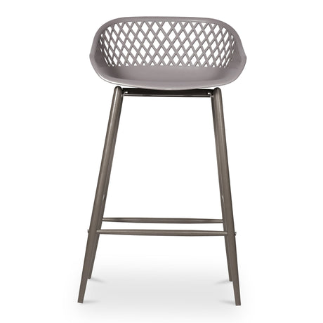 Piazza Grey Outdoor Counter Stool (Set of 2) by MOES at Eve Furniture