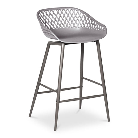 Piazza Grey Outdoor Counter Stool (Set of 2) by MOES at Eve Furniture