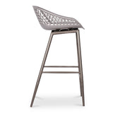 Piazza Grey Outdoor Counter Stool (Set of 2) by MOES at Eve Furniture