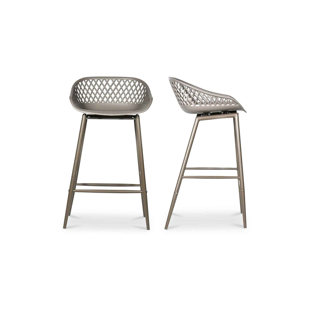 Piazza Grey Outdoor Counter Stool (Set of 2)