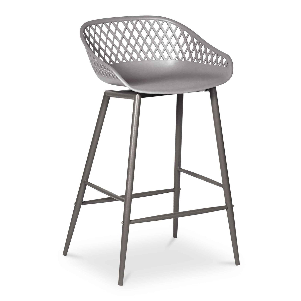 Piazza Grey Outdoor Counter Stool (Set of 2)