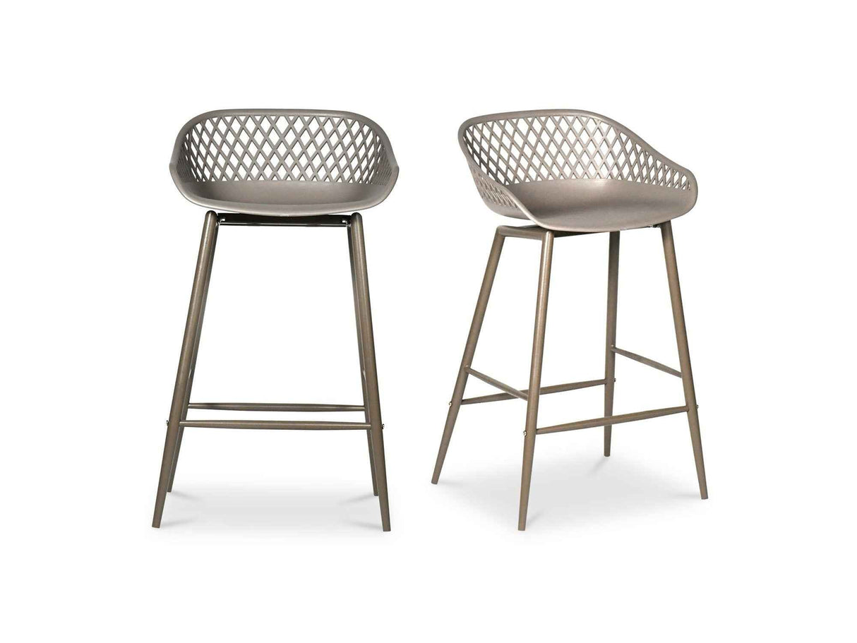 Piazza Grey Outdoor Counter Stool (Set of 2)