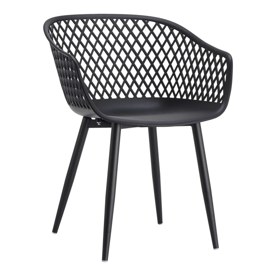 Piazza Outdoor Chair Black - Set of 2 by Moe's Home at Eve Furniture