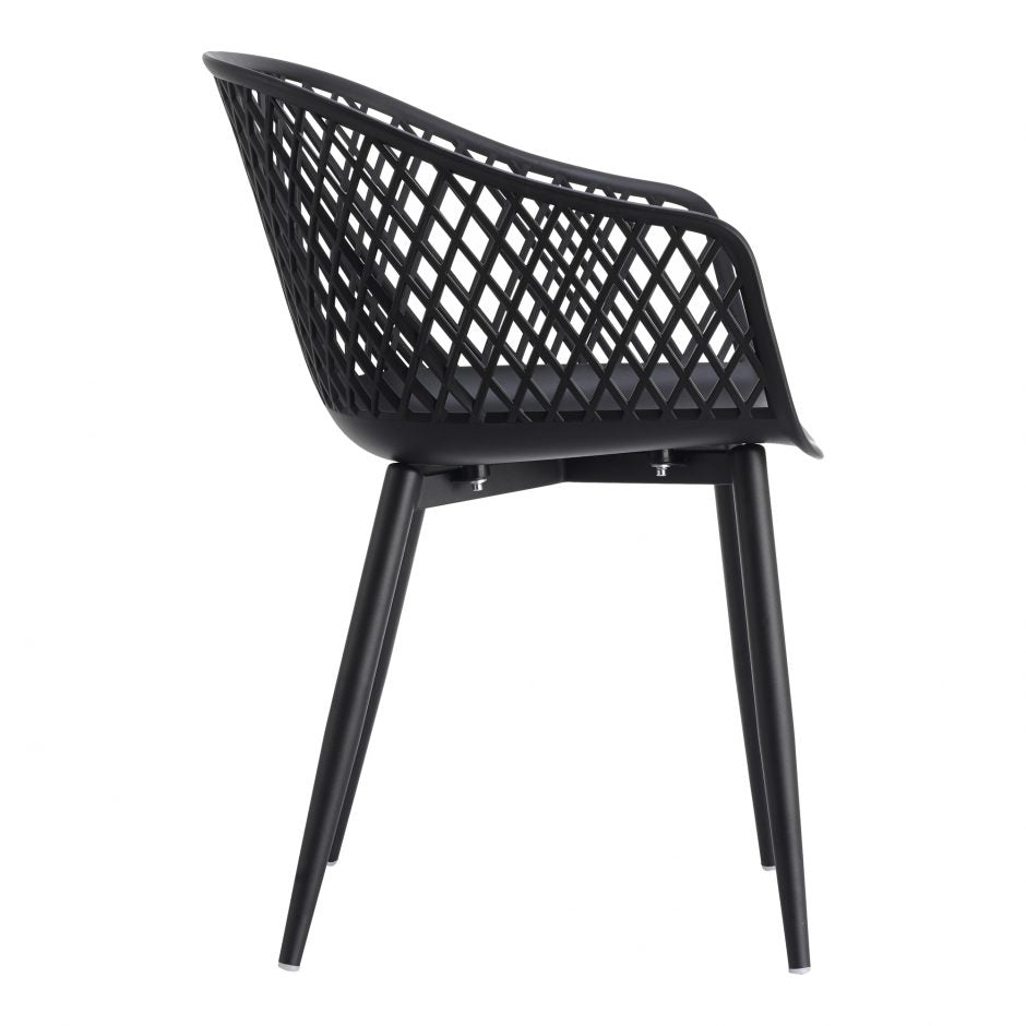 Piazza Outdoor Chair Black - Set of 2 by Moe's Home at Eve Furniture