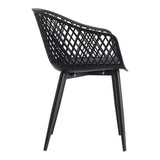 Piazza Outdoor Chair Black - Set of 2 by Moe's Home at Eve Furniture