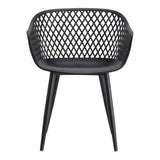 Piazza Outdoor Chair Black - Set of 2 by Moe's Home at Eve Furniture